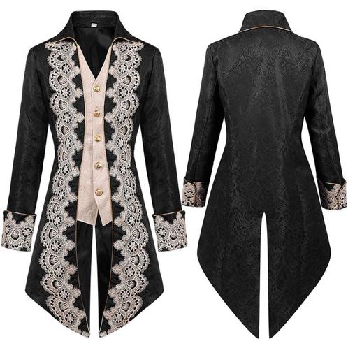 Zwarte heren steampunk jas / victoriaanse middeleeuwse, Kleding | Heren, Carnavalskleding en Feestkleding, Nieuw, Kleding, Historisch