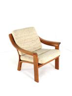Vintage fauteil 3 stuks op voorraad Deens gratis bezorging, Huis en Inrichting, Fauteuils, Hout, Minder dan 50 cm, Gebruikt, -