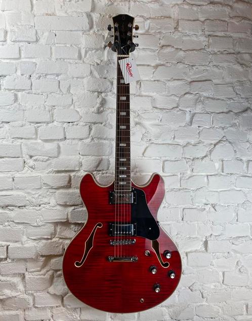 Sire Larry Carlton H7 See Through Red, Muziek en Instrumenten, Snaarinstrumenten | Gitaren | Elektrisch, Zo goed als nieuw, Hollow body