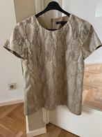 Zand metallic top van French Connection maat 34, Verzenden, Zo goed als nieuw, Maat 34 (XS) of kleiner, Beige