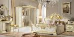 Italiaans klassiek marmer look hoogglans slaapkamer Leonardo, Verzenden, Nieuw, Tweepersoons, Klassiek