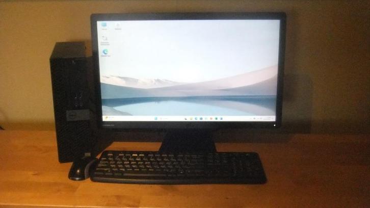 Dell Optiplex 3040 Windows 11 ssd wifi computer., Computers en Software, Desktop Pc's, Gebruikt, 3 tot 4 Ghz, SSD, 8 GB, Met monitor