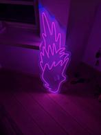 Nieuwe LED neon set roze – gespiegelde vlammen – decoratie, Huis en Inrichting, Lampen | Overige, Ophalen of Verzenden, Nieuw