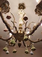 Barok porselein italiaanse stijlvolle hanglamp  bloemetje, Ophalen, Zo goed als nieuw, Metaal, 50 tot 75 cm
