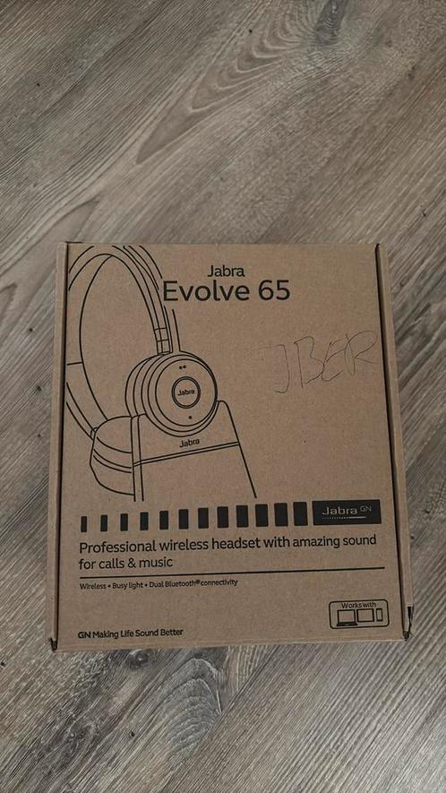 Jabra Evolve 65 - 6599-823-399, Audio, Tv en Foto, Koptelefoons, Nieuw, Op oor (supra aural), Overige merken, Draadloos, Bluetooth