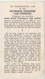 Wilhelmus J. van Grinsven 1899 Schijndel + 1964 Eindhoven, Verzamelen, Verzenden