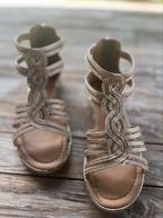 Prachtige zomerse meisjes sandalen rose goudkleurig maat 34, Ophalen of Verzenden, Gebruikt, Meisje, Schoenen