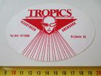 sticker arendonk belgië discotheek TROPICS *, Verzamelen, Ophalen, Zo goed als nieuw
