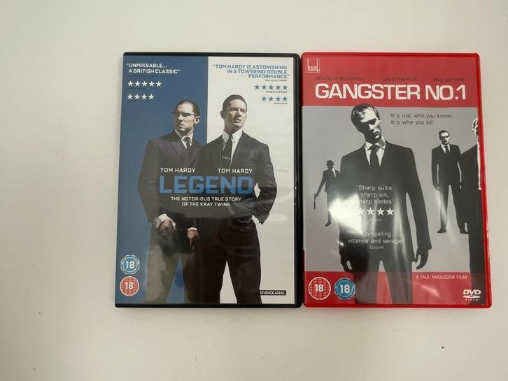 2 British Gangster DVDs Legend and Gangster No. 1, Cd's en Dvd's, Dvd's | Actie, Gebruikt, Actiethriller, Vanaf 16 jaar, Verzenden