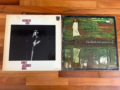 2 LP’s Liesbeth List - Pastorale & zingt Jacques Brel, Cd's en Dvd's, Vinyl | Nederlandstalig, Gebruikt, Levenslied of Smartlap