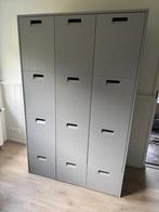 Kledingkast vt wonen grijs, Ophalen, Gebruikt, 100 tot 150 cm, 150 tot 200 cm