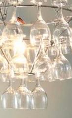 Design Kroonluchter Leitmotiv Vino met wijnglazen, Huis en Inrichting, Lampen | Kroonluchters, Ophalen, Zo goed als nieuw, Glas