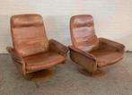 Fauteuil vintage nek leren De Sede model DS-50 lounge chairs, Ophalen of Verzenden