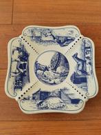 Delfts blauw bord boerderijdieren 25,5 cm, Antiek en Kunst, Antiek | Wandborden en Tegels, Ophalen of Verzenden