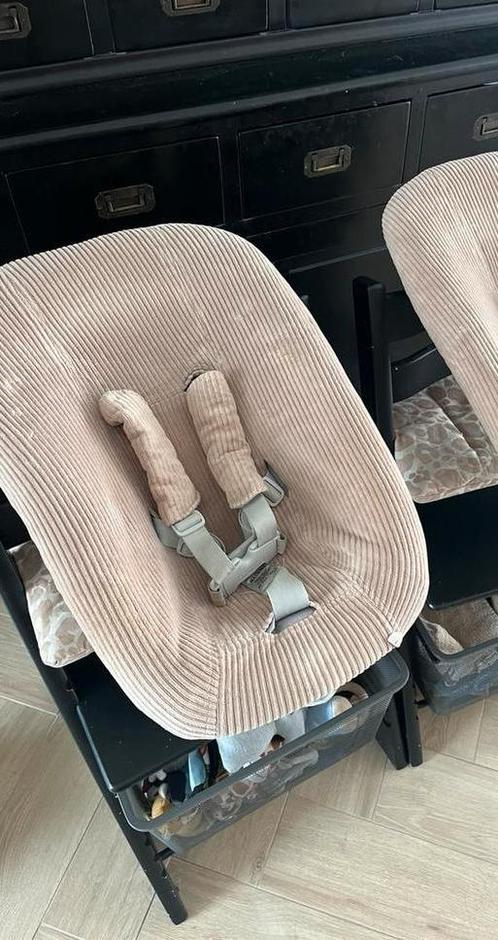 2 x stokke newborn module mét mooie rib velvet hoes, Kinderen en Baby's, Kinderstoelen, Gebruikt, Meegroeistoel, Ophalen