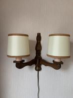 Wandlampjes, Huis en Inrichting, Lampen | Wandlampen, Gebruikt, Ophalen of Verzenden, Hout