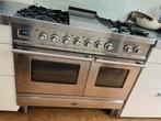 Perfect werkend RVS BORETTI gasfornuis 100cm, Witgoed en Apparatuur, Fornuizen, Ophalen, 60 cm of meer, Zo goed als nieuw, Gas