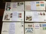 1500 stuks fdc Nederland beschreven in pakken van 100 stuks, Postzegels en Munten, Postzegels | Volle albums en Verzamelingen