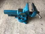 Bankschroef heuer front 100 met draaischijf, Ophalen, Zo goed als nieuw, 70 tot 120 cm, Bankschroef