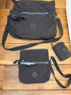 Kipling tassenset, Sieraden, Tassen en Uiterlijk, Tassen | Schoudertassen, Ophalen of Verzenden, Zo goed als nieuw, Bruin, Kipling
