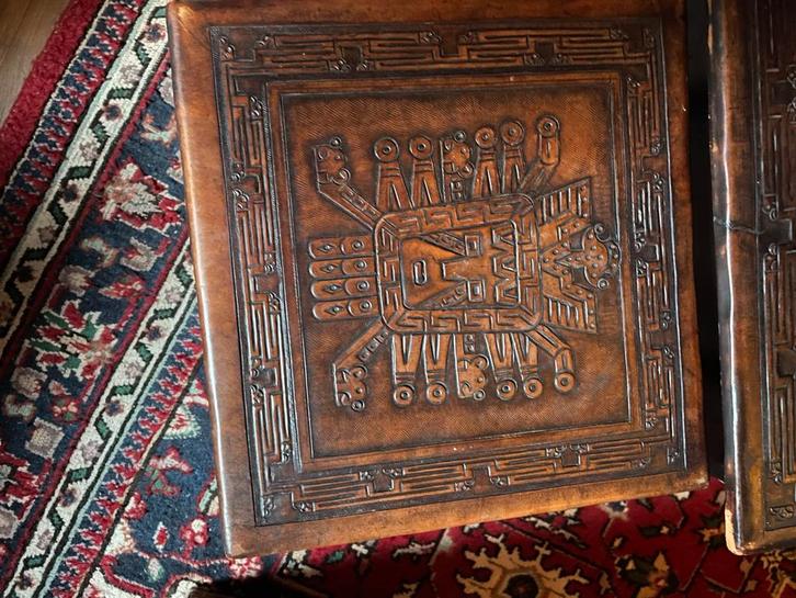 Angel Pazmino nestling table. Boho, vintage, tafel, anfiek., Antiek en Kunst, Antiek | Meubels | Tafels, Ophalen of Verzenden