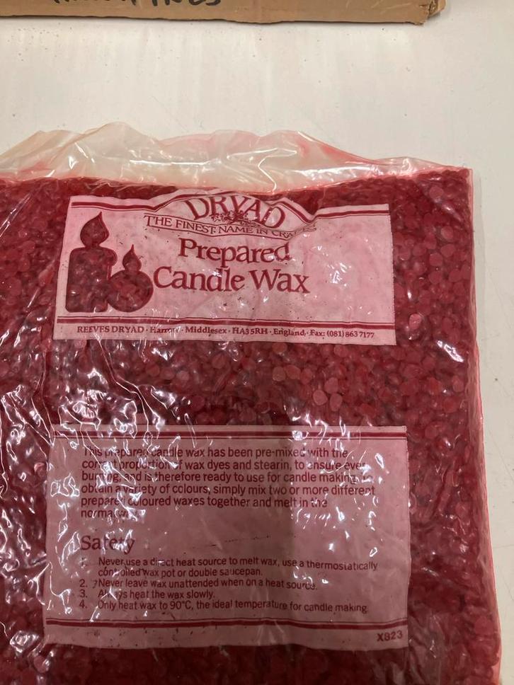 Rode Kaars Wax - Nieuw, Hobby en Vrije tijd, Knutselen, Nieuw, Materiaal, Ophalen of Verzenden