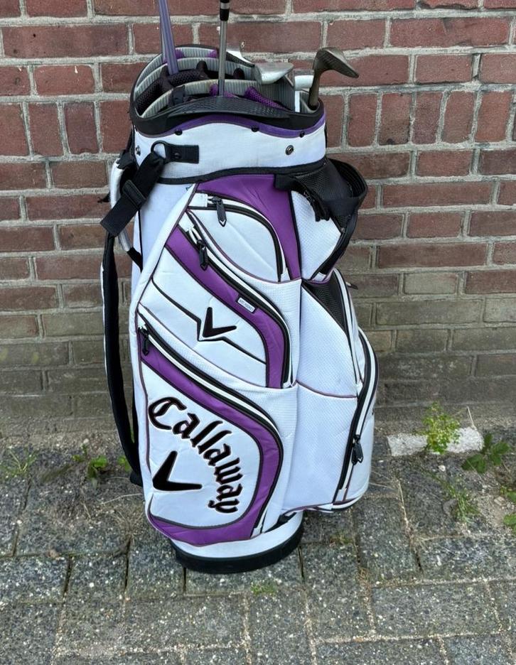 Callaway Org 14 Cartbag golftas + regenhoes, Sport en Fitness, Golf, Zo goed als nieuw, Tas, Callaway, Ophalen