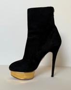 Charlotte Olympia zwarte suède plateau enkellaars mt 40, Kleding | Dames, Schoenen, Charlotte Olympia, Zwart, Ophalen of Verzenden