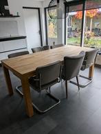 Woood Largo eiken eettafel 90x200cm, Huis en Inrichting, Complete eetkamers, Ophalen, Zo goed als nieuw, Modern, strak, Scandinavisch