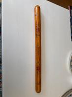 houten breinaaldenkoker met bloemmotief, Ophalen of Verzenden