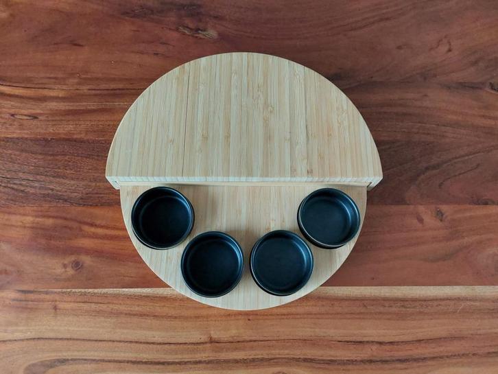 TK Serveerplank "maan"  van Gusta, Huis en Inrichting, Woonaccessoires | Dienbladen, Nieuw, Hout, Rond, Ophalen of Verzenden