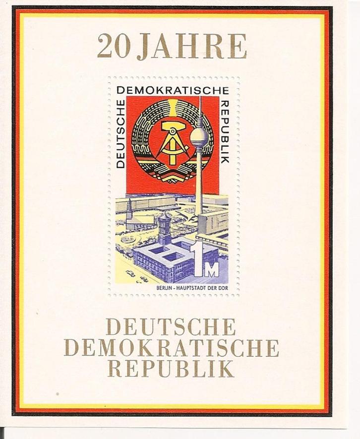 Blokken DDR postfris, Postzegels en Munten, Postzegels | Europa | Duitsland, Postfris, DDR, Ophalen of Verzenden