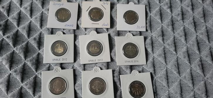 Spanje 2 euro herdenkingsmunten, Postzegels en Munten, Munten | Europa | Euromunten, 2 euro, Spanje, Ophalen of Verzenden