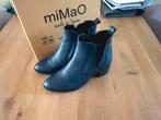 Enkellaarsjes leer donkerblauw miMaO mt 39, Kleding | Dames, Schoenen, Ophalen of Verzenden, Zo goed als nieuw, Blauw