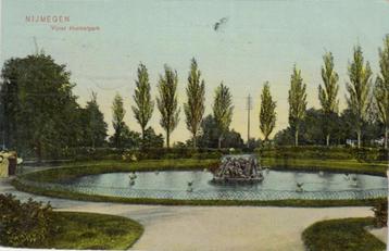 056 Nijmegen Vijver Hunnerpark 1908 gelopen  beschikbaar voor biedingen
