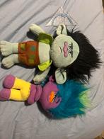 Twee knuffels trolls branch en creek ong 30 cm, Ophalen of Verzenden, Zo goed als nieuw, Overige typen