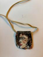 Keramiek hanger met afbeelding, Gebruikt, Overige kleuren, Ophalen of Verzenden, Overige materialen