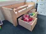Mooi en robuust houten bed met lades en goed 180x80 matras, Ophalen, Onbehandeld hout, 90 cm, Eenpersoons