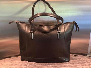 Knomo laptop tas van leer, gewatteerde rode voering, vakken, beschikbaar voor biedingen