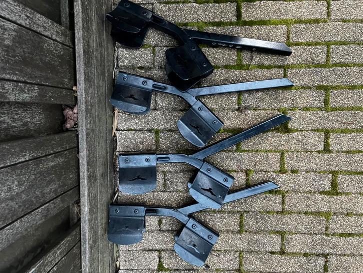 Brede wielgoten Spinder fietsdrager uitgestanst naar 72 mm., Auto diversen, Fietsendragers, Gebruikt, Trekhaakdrager, Verzenden