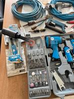 Luchtcompressor + Gereedschap Set, Doe-het-zelf en Verbouw, Ophalen, Gebruikt, 6 tot 10 bar, 25 tot 100 liter