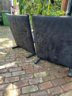2x Arflex Burkhardt Vogtherr T Line fauteuils Alcantara, Ophalen, Metaal, Gebruikt, 75 tot 100 cm