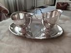 vintage verzilverde Douwe Egberts roomstel, Antiek en Kunst, Ophalen of Verzenden