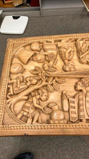 Afrika paneel hout lamidi o. Fajeye 1925 2009 beschikbaar voor biedingen