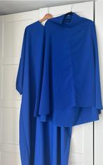 Set abaya koningsblauw met ghimaar ghimar maat l/xl, Kleding | Dames, Overige typen, Zwart, Maat 46/48 (XL) of groter, Ophalen of Verzenden