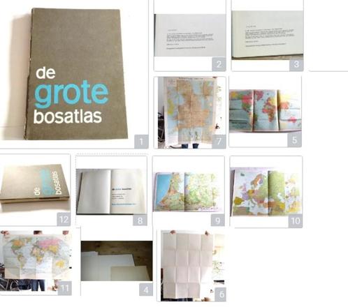 1971 De grote Bosatlas met Kaarten Vintage Antiek Retro boek, Boeken, Atlassen en Landkaarten, Gelezen, Bosatlas, Wereld, 1800 tot 2000