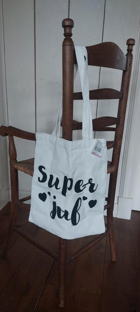 Tas voor de juf cadeautje juf bedankt juf docent juffrouw, Huis en Inrichting, Keuken | Textiel, Zo goed als nieuw, Ophalen of Verzenden