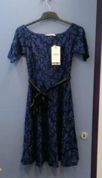 Steps nieuwe jurk paars blauw volledig broderie mt XS 35674 beschikbaar voor biedingen