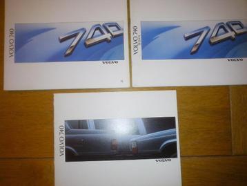 Partij 7x Volvo 740 + 760 Alexander+760GLE folders/brochures beschikbaar voor biedingen