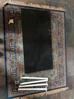 Zwarte tafel met witte poten, Ikea Linnmon, Ophalen, Gebruikt, Bureau